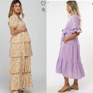 2 PinkBlush Maternity Dresses